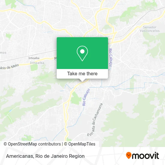Americanas map