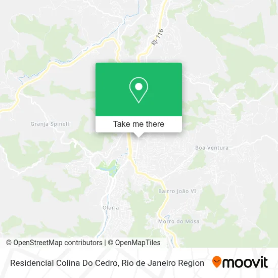 Residencial Colina Do Cedro map