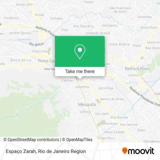 Espaço Zarah map