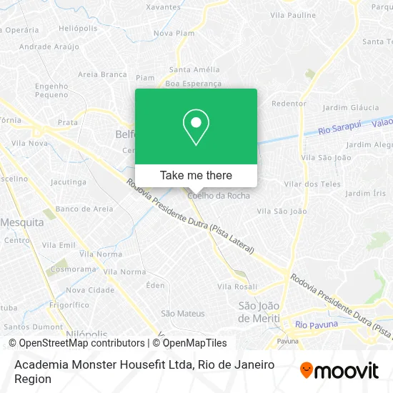Academia Monster Housefit Ltda map