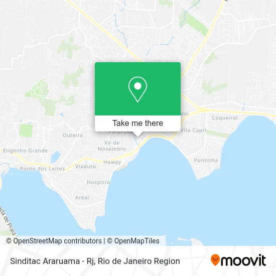 Sinditac Araruama - Rj map