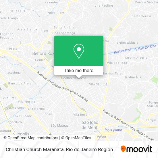 Christian Church Maranata map
