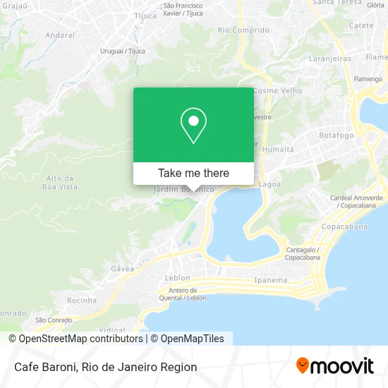 Cafe Baroni map