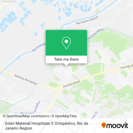 Gdan Material Hospitalar E Ortopédico map