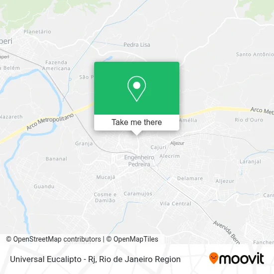 Universal Eucalipto - Rj map