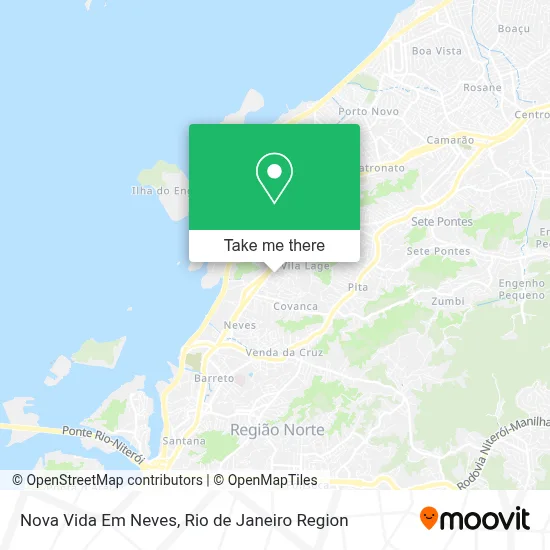 Nova Vida Em Neves map