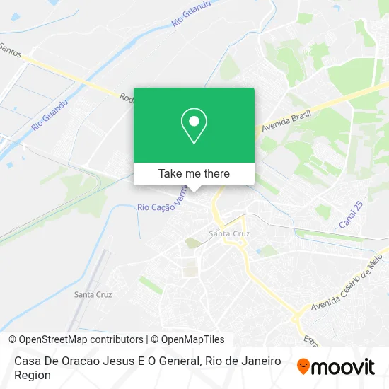 Casa De Oracao Jesus E O General map