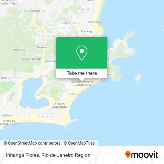 Inhangá Flores map