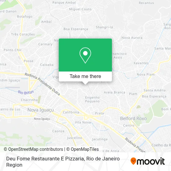 Deu Fome Restaurante E Pizzaria map
