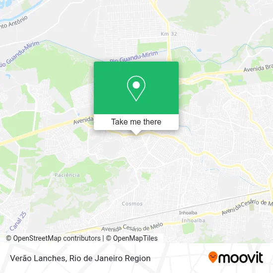 Verão Lanches map