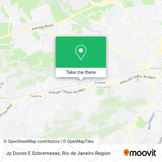 Jp Doces E Sobremesas map