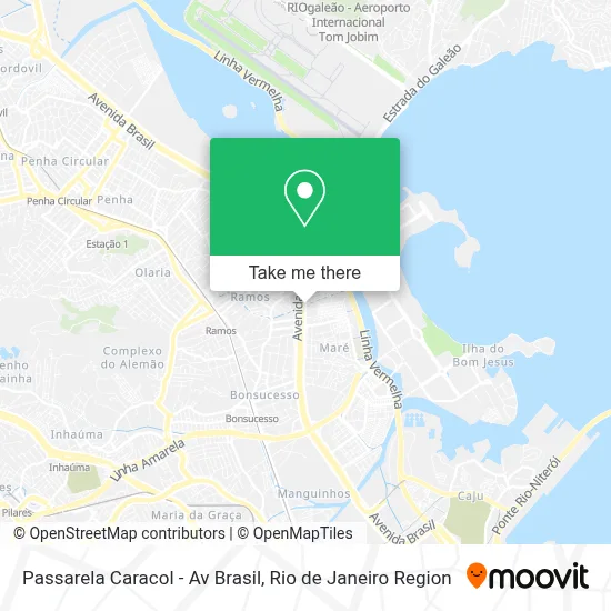 Passarela Caracol - Av Brasil map