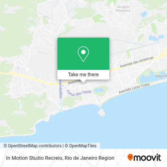 In Motion Studio Recreio map