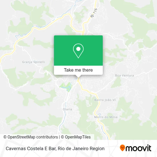 Cavernas Costela E Bar map