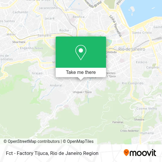 Fct - Factory Tijuca map