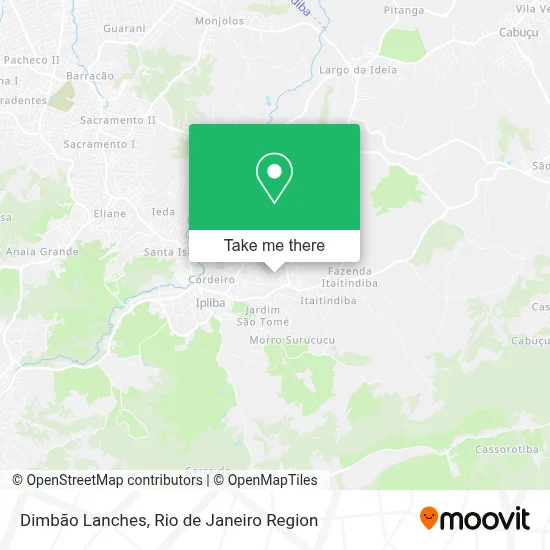 Dimbão Lanches map