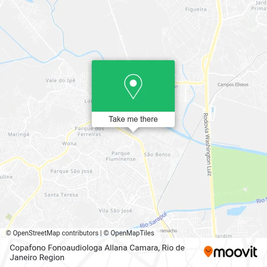 Copafono Fonoaudiologa Allana Camara map