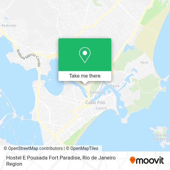 Hostel E Pousada Fort Paradise map