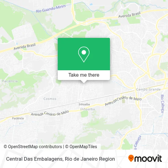 Central Das Embalagens map