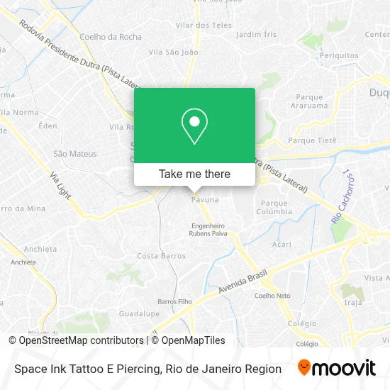 Space Ink Tattoo E Piercing map
