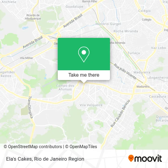 Ela's Cakes map