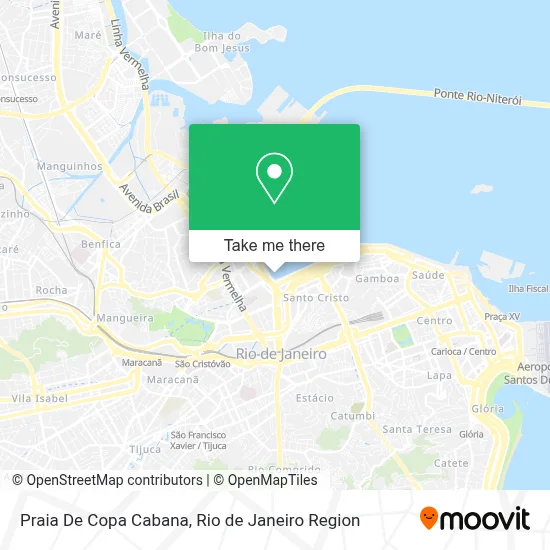 Praia De Copa Cabana map