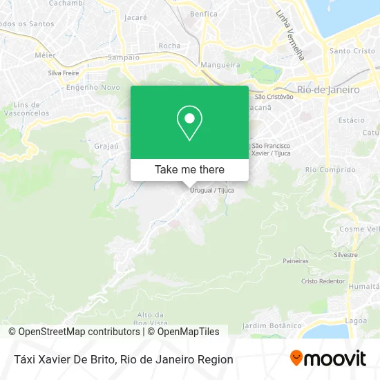 Táxi Xavier De Brito map