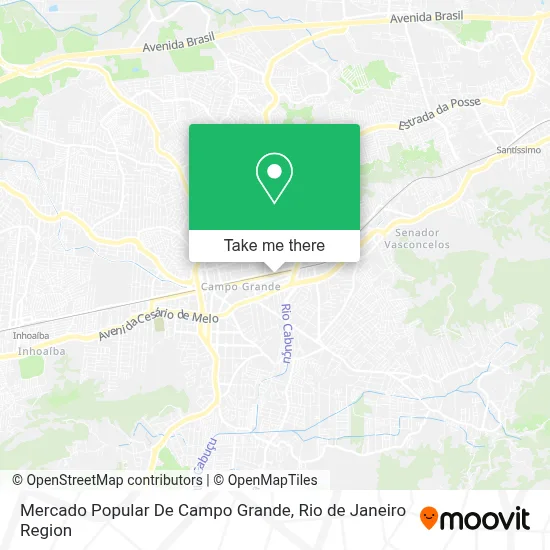 Mercado Popular De Campo Grande map