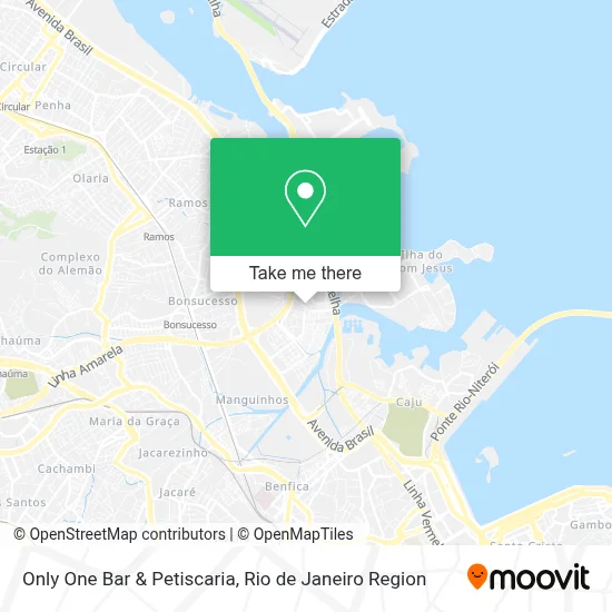 Only One Bar & Petiscaria map