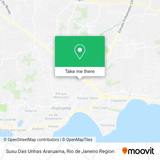 Susu Das Unhas Araruama map