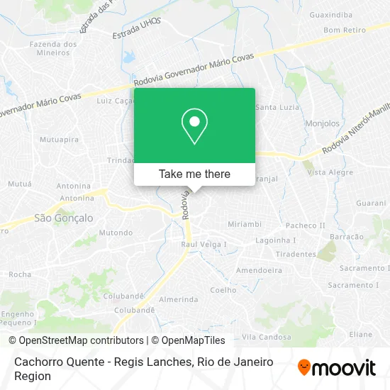 Cachorro Quente - Regis Lanches map