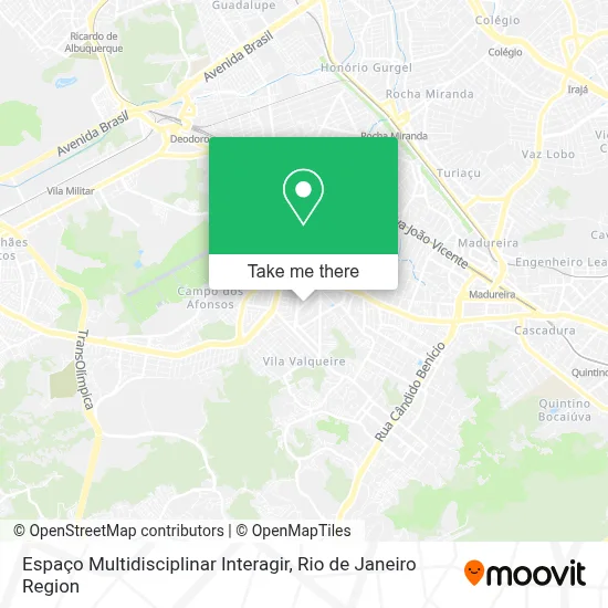 Espaço Multidisciplinar Interagir map
