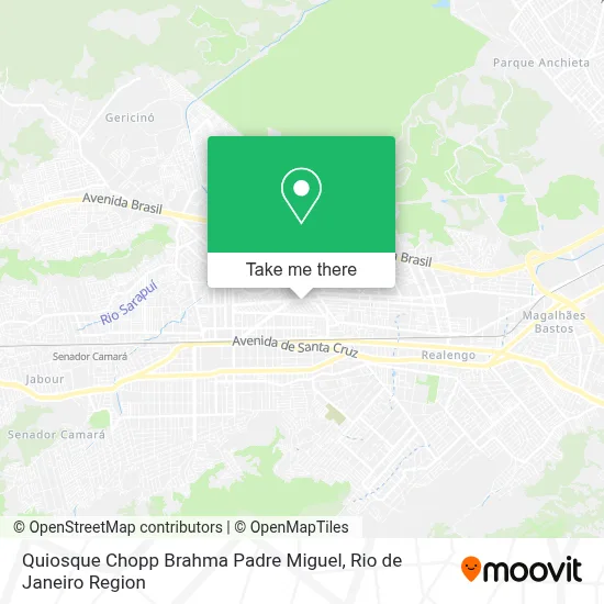 Quiosque Chopp Brahma Padre Miguel map