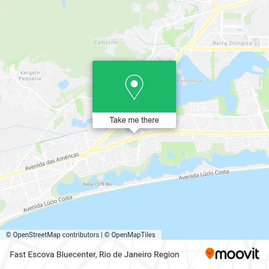 Fast Escova Bluecenter map