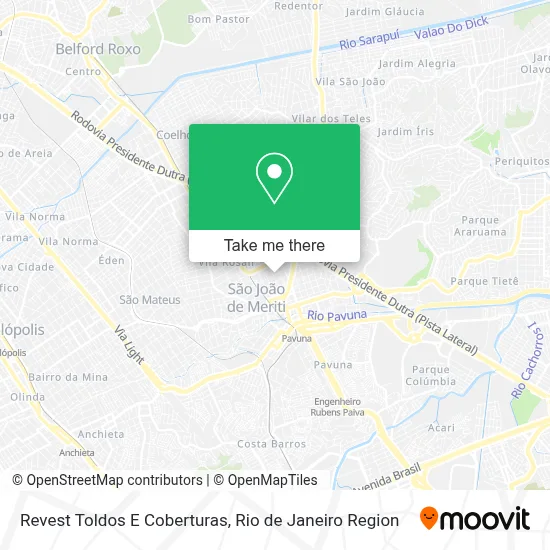 Revest Toldos E Coberturas map