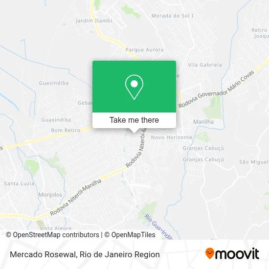 Mercado Rosewal map