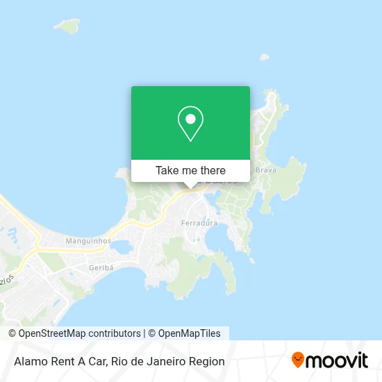 Alamo Rent A Car map