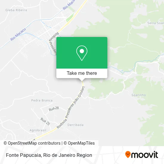 Fonte Papucaia map