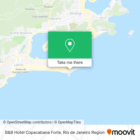 B&B Hotel Copacabana Forte map