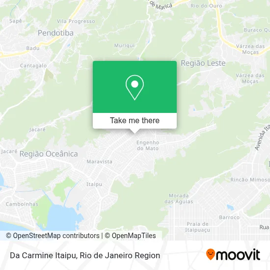 Da Carmine Itaipu map