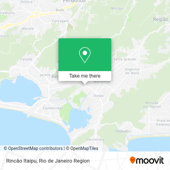 Rincão Itaipu map