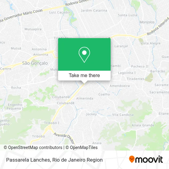 Passarela Lanches map