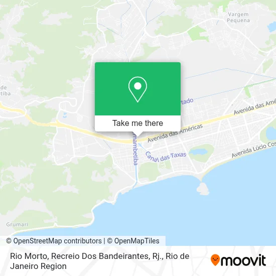 Rio Morto, Recreio Dos Bandeirantes, Rj. map