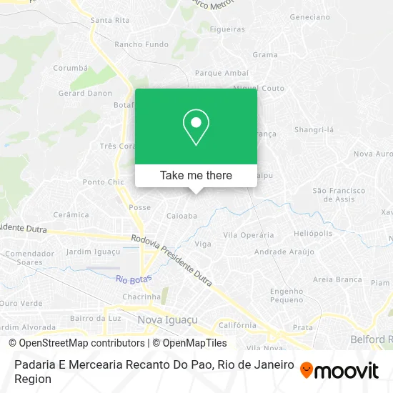 Padaria E Mercearia Recanto Do Pao map