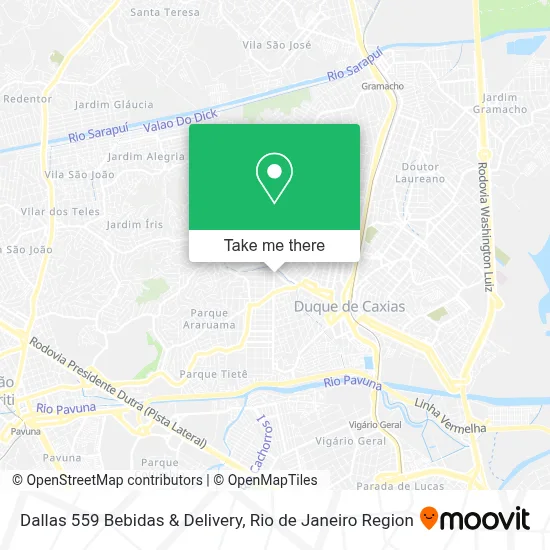 Dallas 559 Bebidas & Delivery map