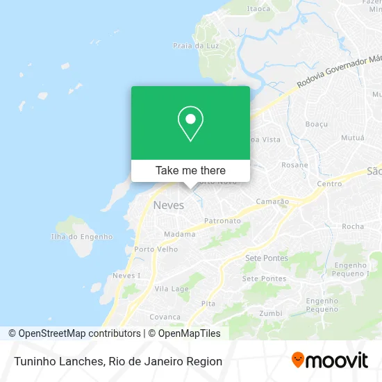 Tuninho Lanches map