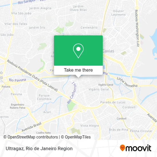 Ultragaz map