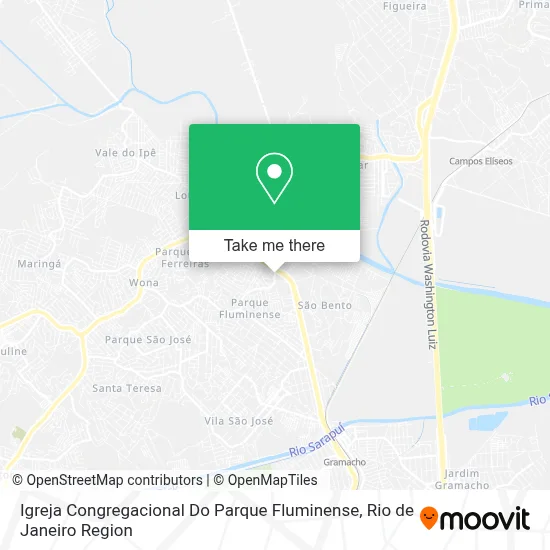 Igreja Congregacional Do Parque Fluminense map