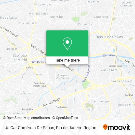 Js Car Comércio De Peças map