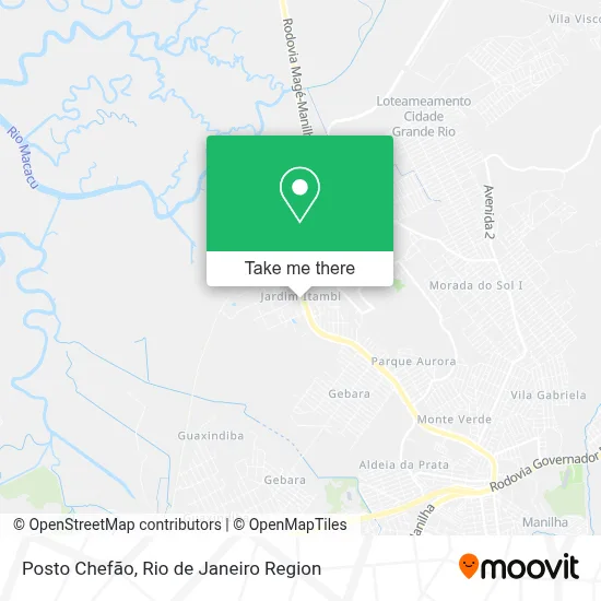Posto Chefão map